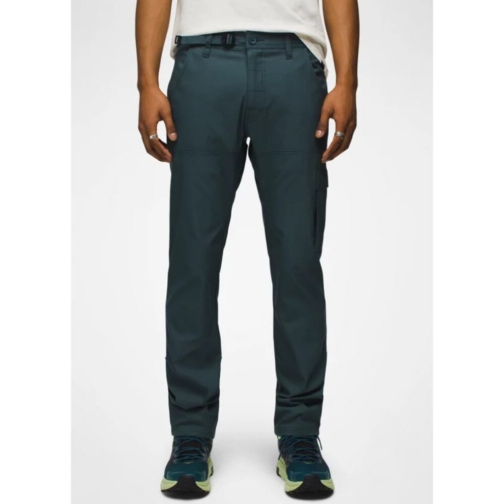 PrAna Brion Pant II Grey Blue Mens 42/36 Standard Straight Stretch Fit NWT